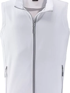 Daiber JN 1128 Pánská 2-vrstvá promo softshellová vesta 02.1128 white/white