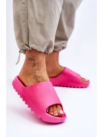 Módní pantofle na platformě Fuchsie Estella