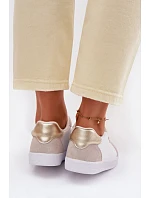 Dámské tenisky z pravé kůže LR61-7091 Bílé