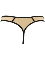Barevná tanga V-10148 béžová/černá/zelená - Axami
