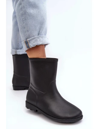 Klasické dámské nazouvací holínky černé Solihia