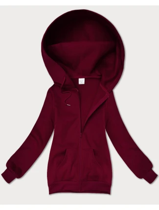 Dámská rozepínací mikina v třešňové barvě s kapucí S'West (B-12#) Dámská rozepínací mikina v třešňové barvě s kapucí S'West (B-12#)