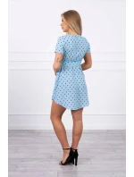 Modré puntíkované šaty Modré puntíkované šaty