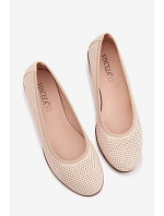 Dámské polobotky na platformě Vinceza 58629 světle béžové