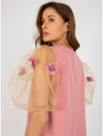 LK SK 506733 šaty.85 tmavě růžová LK SK 506733 šaty.85 tmavě růžová