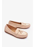Klasické semišové mokasíny Béžová Good Time