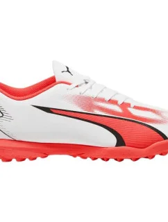Fotbalové boty Ultra Play TT M 107528 01 bílé/neonově růžové - Puma