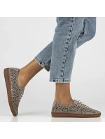 Dámská kožená prolamovaná vícebarevná polobotka Filippo DP6830