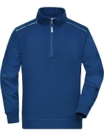 Daiber JN 895 Pracovní mikina s 1/4 zipem - Solid 02.0895 dark royal Daiber JN 895 Pracovní mikina s 1/4 zipem - Solid 02.0895 dark royal