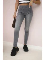 Grafitové džínové kalhoty Grafitové džínové kalhoty