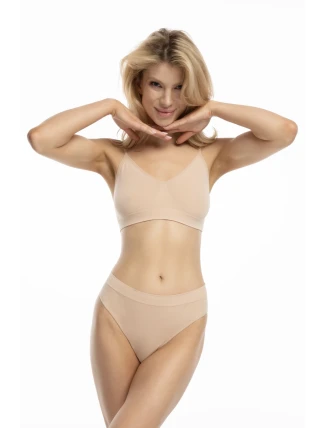 Bambusová podprsenka Bralette Beige - Julimex Bambusová podprsenka Bralette Beige - Julimex