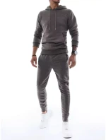 Pánská antracitová tepláková souprava FashionStreet AX0420