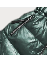 Zelená metalická dámská bunda (b8029-10)