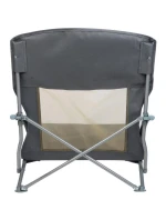 55x58x64cm Skládací šedé ploché cestovní sedadlo s polštáři