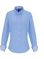 Premier PR 338 Oxford pruhovaná halenka s dlouhým rukávem 39.0338 oxford blue Premier PR 338 Oxford pruhovaná halenka s dlouhým rukávem 39.0338 oxford blue