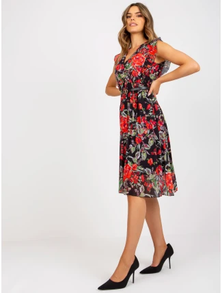 Šaty DHJ SK N13198 3.05P černá a červená