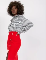 Dámská košile-LK-KS-508891-1.55P-bílá-černá Dámská košile-LK-KS-508891-1.55P-bílá-černá