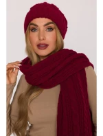 M897 Pletená čepice - bordó