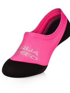 AQUA SPEED Ponožky na plavání Neo Pink/Black Pattern 03