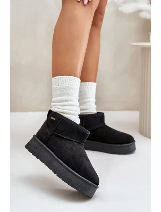 Nízké Sněhule Na Platformě Big Star Černé