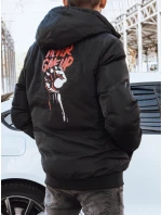 Pánská oboustranná bunda černá FashionStreet TX4298