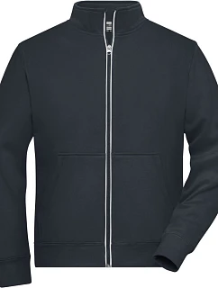 Daiber JN 1810 Pánská pracovní mikina Doubleface - Solid 02.1810 carbon