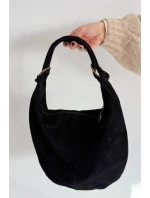 Kabelka Z Přírodního Semiše Černá Floriah