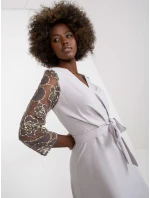 Šaty LK SK 507860.82P světle šedá Šaty LK SK 507860.82P světle šedá