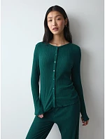 Versatile Rib Cardigan LSL - Green - TRIUMPH Green - TRIUMPH Versatile Rib Cardigan LSL - Green - TRIUMPH Green - TRIUMPH