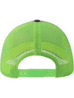 Atlantis Headwear Sonic-S 6 panelová Trucker kšiltovka 33.0259 dark grey/green fluo