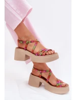 Dámské kožené sandály Maciejka 06990-39 Multikolor