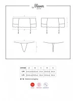 Podvazkový pás Miamor garter belt - Obsessive Podvazkový pás Miamor garter belt - Obsessive