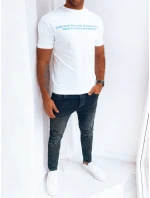 Pánské bílé tričko s potiskem FashionStreet RX5193