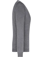 Daiber JN 658 Dámský svetr s výstřihem do V 02.0658 grey heather