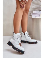 Kožené Boty Tropy Dámské Na Zip Bílé Artiker 55C0515