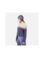 Dámský svetr ROSSIGNOL W PATTERNED TN SWEATER, modrý Dámský svetr ROSSIGNOL W PATTERNED TN SWEATER, modrý