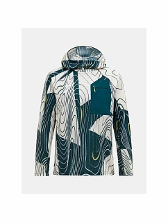 Pánská mikina PEAK PERFORMANCE M Freelight Aop Polartec Alpha Hood, vícebarevná