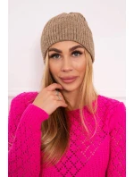 Tenká čepice Wioletta K251 tmavě béžová