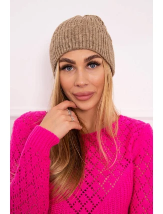 Tenká čepice Wioletta K251 tmavě béžová