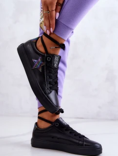 Kožené tenisky Star Big Star JJ274243 Black