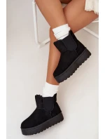 Dámské Sněhule S Elastickým Vložením Černé Kiora