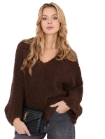 Jumper CH SW 72630.79 tmavě hnědý Jumper CH SW 72630.79 tmavě hnědý