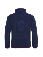 Dívčí fleecová bunda Trollkids Oppdal Jacket XT s rozepínáním na zip v barvě tmavě modré/růžové (415-114)