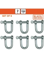 OCELOVÉ ŠROUBOVACÍ KARABINY 6KS BLACK + DECKER