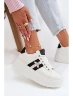 Dámské tenisky na platformě s bílým přívěskem Palvessa