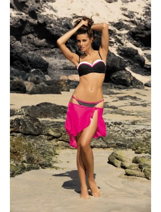 Dolores Nero-Popstar plavky M-307 černá, bílá a růžová (174) - Marko