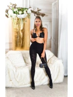 Dámské sexy punčocháče s puntíky SH8013 černé - Collant Dámské sexy punčocháče s puntíky SH8013 černé - Collant