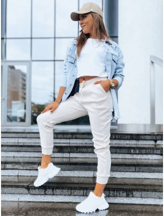 Dámské manšestrové kalhoty MARIE beige FashionStreet UY1576