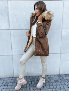Dámská zimní bunda parka VIXEN hnědá FashionStreet TY3871