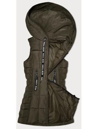 Dámská vesta v khaki barvě s kapucí S'West (B8226-11) Dámská vesta v khaki barvě s kapucí S'West (B8226-11)